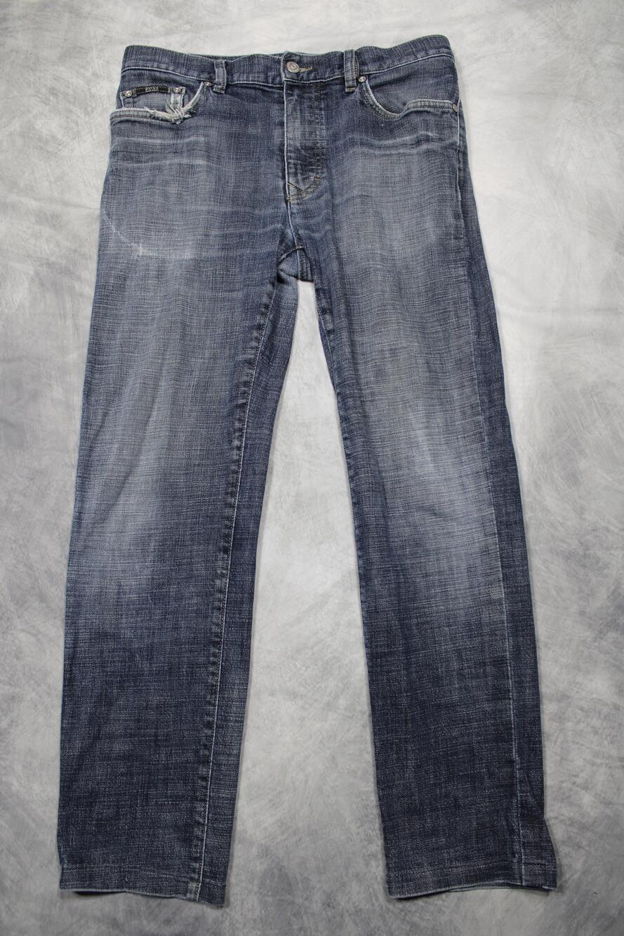 Hugo Boss Texas Jeans Mens 32x28 (32x32) Blue Medium Wash Stretch Regular Fit